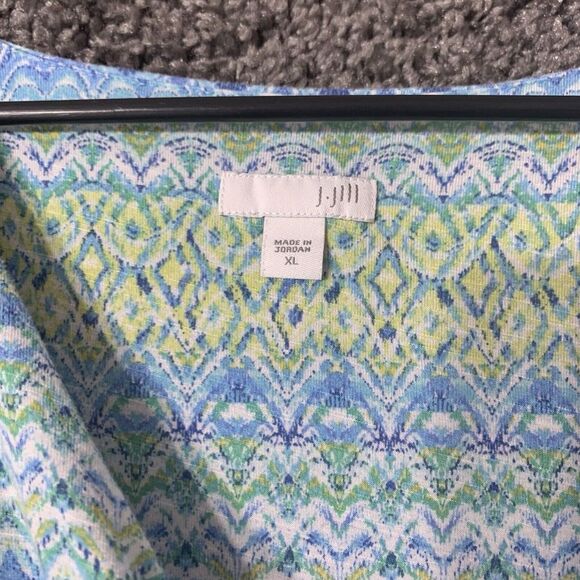 J Jill Dress Womens XL Long Maxi Surplice Breathable Summer Stretch Preppy - Picture 3 of 9